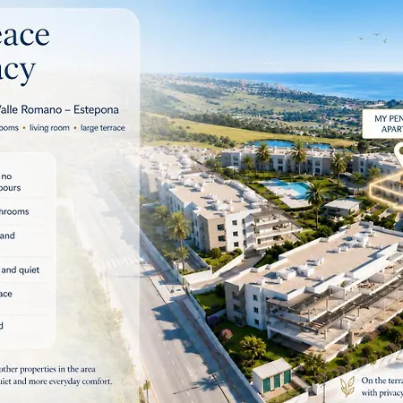 Penthouse Valle Golf & Sea View & Swimming Pool Apartmán *